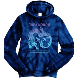 Taekwondo TKD Tae Kwon Do Dragon Art Martial Arts Graphic Tie Dye Hoodie