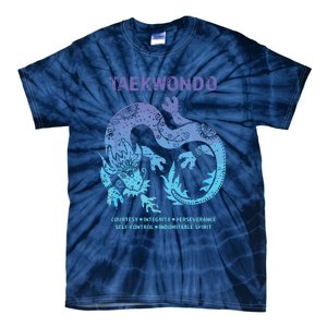 Taekwondo TKD Tae Kwon Do Dragon Art Martial Arts Graphic Tie-Dye T-Shirt