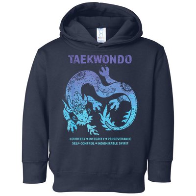 Taekwondo TKD Tae Kwon Do Dragon Art Martial Arts Graphic Toddler Hoodie