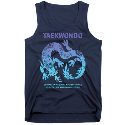 Taekwondo TKD Tae Kwon Do Dragon Art Martial Arts Graphic Tank Top