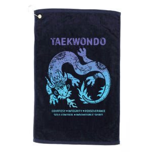 Taekwondo TKD Tae Kwon Do Dragon Art Martial Arts Graphic Platinum Collection Golf Towel