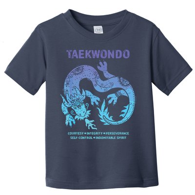 Taekwondo TKD Tae Kwon Do Dragon Art Martial Arts Graphic Toddler T-Shirt
