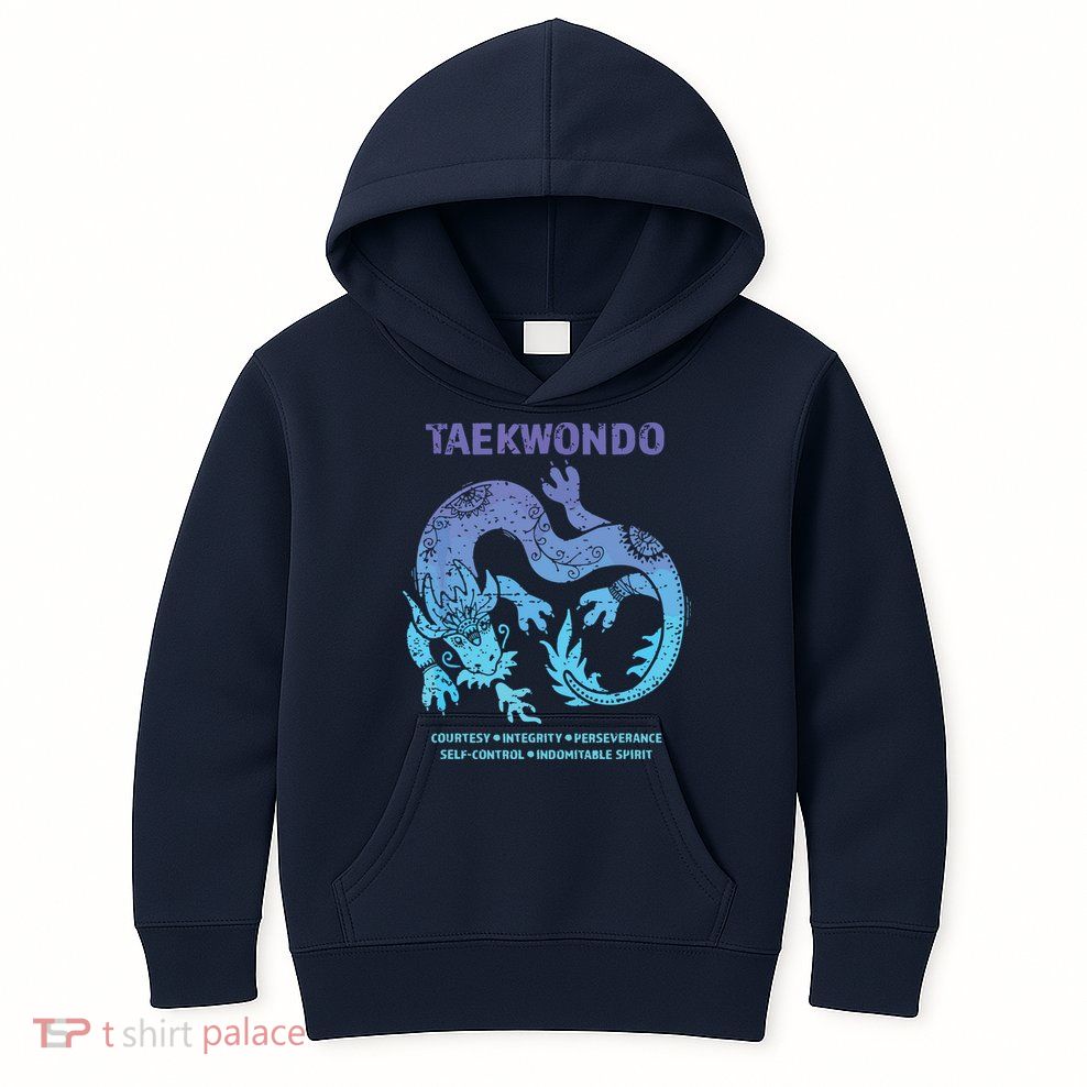 Taekwondo TKD Tae Kwon Do Dragon Art Martial Arts Graphic Kids Hoodie