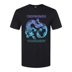 Taekwondo TKD Tae Kwon Do Dragon Art Martial Arts Graphic Softstyle CVC T-Shirt