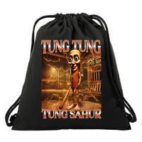 Tung Tung Tung Sahur Funny Brainrot Meme Italian Drawstring Bag