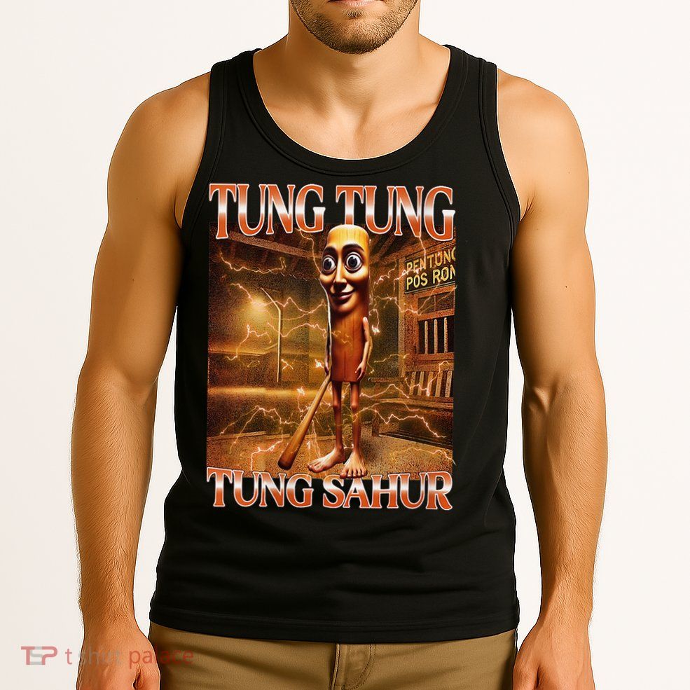 Tung Tung Tung Sahur Funny Brainrot Meme Italian Tank Top