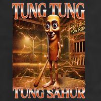 Tung Tung Tung Sahur Funny Brainrot Meme Italian Golf Towel