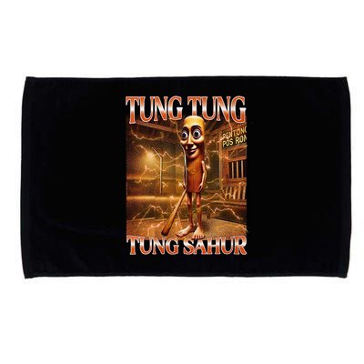 Tung Tung Tung Sahur Funny Brainrot Meme Italian Microfiber Hand Towel