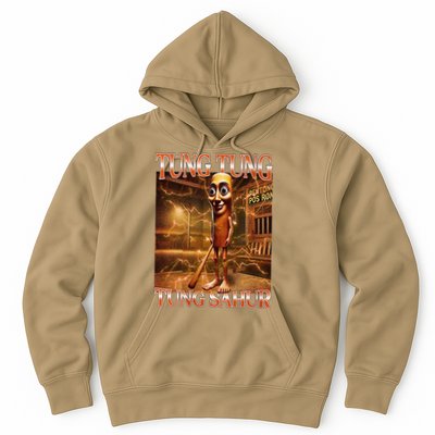 Tung Tung Tung Sahur Funny Brainrot Meme Italian Hoodie