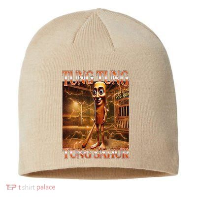 Tung Tung Tung Sahur Funny Brainrot Meme Italian Sustainable Beanie