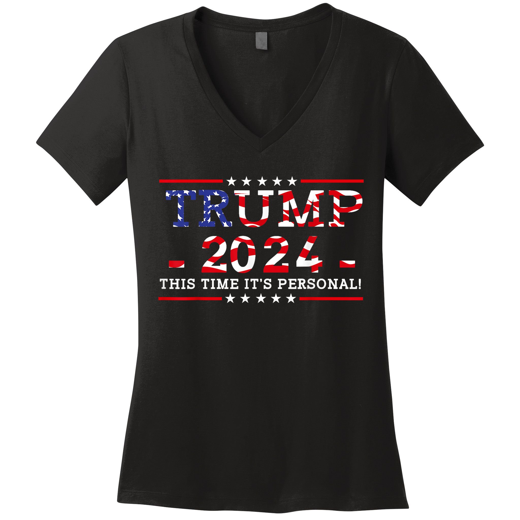 This Time Trump 2024 Women's V-Neck T-Shirt