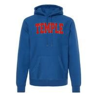 Temple Tx Texas Varsity Style Usa Vintage Sports Great Gift Premium Hoodie