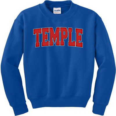 Temple Tx Texas Varsity Style Usa Vintage Sports Great Gift Kids Sweatshirt