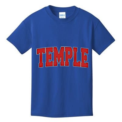 Temple Tx Texas Varsity Style Usa Vintage Sports Great Gift Kids T-Shirt