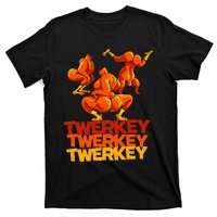 Twerkey Twerking Turkey Funny Thanksgiving Twerk Turkey T-Shirt