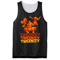 Twerkey Twerking Turkey Funny Thanksgiving Twerk Turkey Mesh Reversible Basketball Jersey Tank