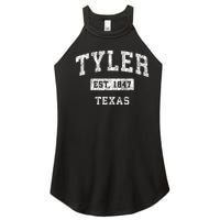 Tyler Texas Tx Vintage Established Sports Women's Perfect Tri Rocker Tank