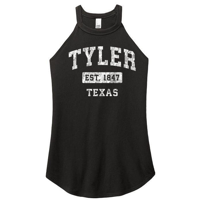 Tyler Texas Tx Vintage Established Sports Women's Perfect Tri Rocker Tank