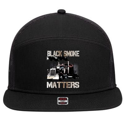 Trucker Tractor Trailer 18 Wheeler Design Gift 7 Panel Mesh Trucker Snapback Hat