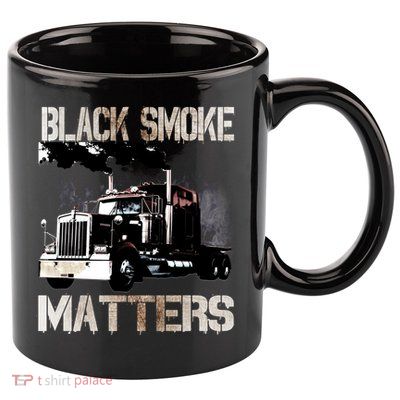 Trucker Tractor Trailer 18 Wheeler Design Gift 11oz C Handle Ceramic Mug