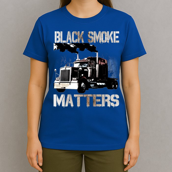 Trucker Tractor Trailer 18 Wheeler Design Gift T-Shirt