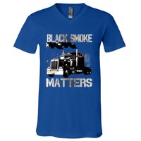 Trucker Tractor Trailer 18 Wheeler Design Gift V-Neck T-Shirt