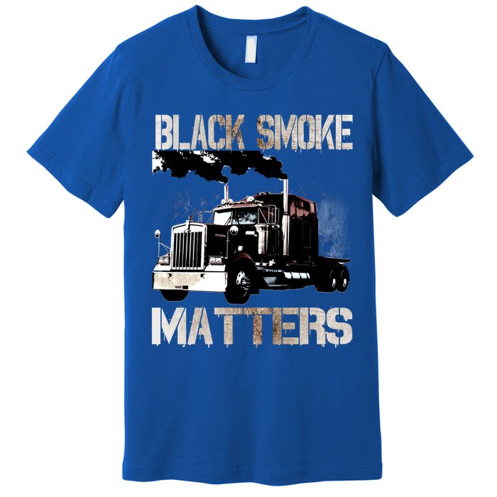 Trucker Tractor Trailer 18 Wheeler Design Gift Premium T-Shirt