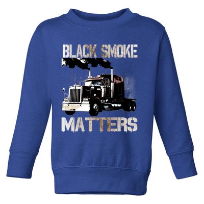 Trucker Tractor Trailer 18 Wheeler Design Gift Toddler Sweatshirt
