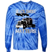 Trucker Tractor Trailer 18 Wheeler Design Gift Tie-Dye Long Sleeve Shirt