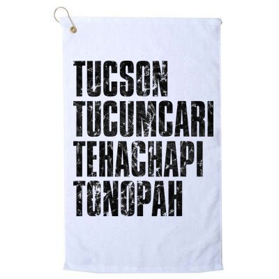 Tucson Tucumcari Tehachapi Tonapah Tourist Golf Towel