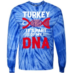 TüRkiye Turkey Turkiye Turkish Flag Funny Gift Tie-Dye Long Sleeve Shirt