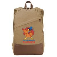 The Talkative Turkey Funny Thanksgiving Cotton Canvas Backpack