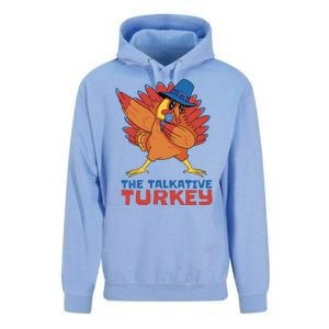 The Talkative Turkey Funny Thanksgiving Unisex Surf Hoodie