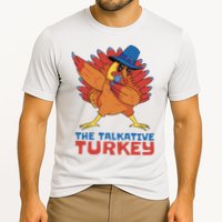 The Talkative Turkey Funny Thanksgiving Cooling Performance Crew T-Shirt