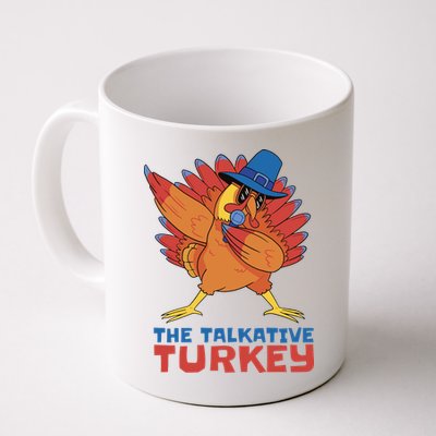 The Talkative Turkey Funny Thanksgiving Mug