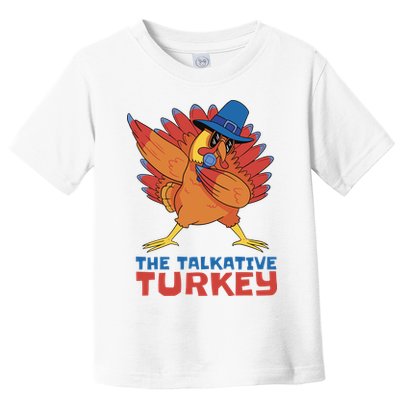 The Talkative Turkey Funny Thanksgiving Toddler T-Shirt