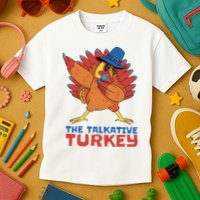 The Talkative Turkey Funny Thanksgiving Kids T-Shirt