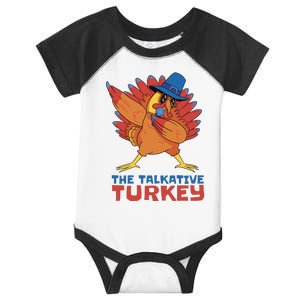 The Talkative Turkey Funny Thanksgiving Infant Baby Jersey Bodysuit