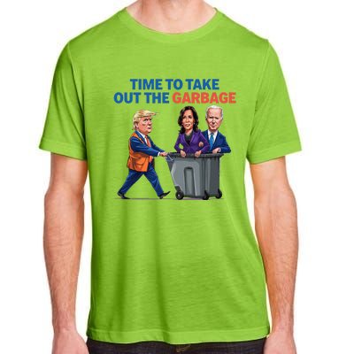 Time To Take Out The Garbage Funny Garbage For Trump 2024 Adult ChromaSoft Performance T-Shirt