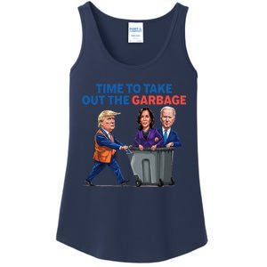 Time To Take Out The Garbage Funny Garbage For Trump 2024 Ladies Essential Tank