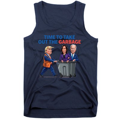 Time To Take Out The Garbage Funny Garbage For Trump 2024 Tank Top