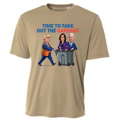 Time To Take Out The Garbage Funny Garbage For Trump 2024 Cooling Performance Crew T-Shirt