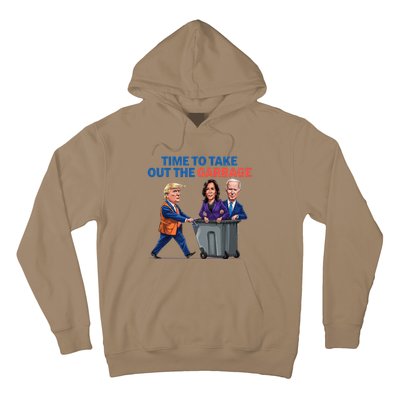 Time To Take Out The Garbage Funny Garbage For Trump 2024 Hoodie