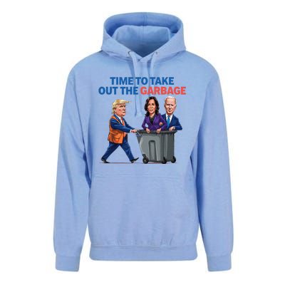 Time To Take Out The Garbage Funny Garbage For Trump 2024 Unisex Surf Hoodie