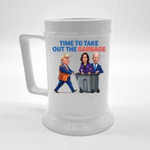 Time To Take Out The Garbage Funny Garbage For Trump 2024 Beer Stein