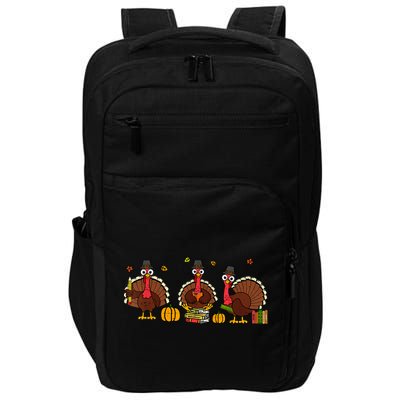 Thankful Teacher Turkey Thanksgiving Shirts Impact Tech Backpack