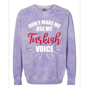 TüRkiye Turkey Turkiye Turkish Flag Gift Colorblast Crewneck Sweatshirt