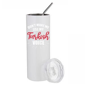 TüRkiye Turkey Turkiye Turkish Flag Gift Stainless Steel Tumbler