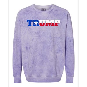 Texas Trump Texans For Trump Colorblast Crewneck Sweatshirt