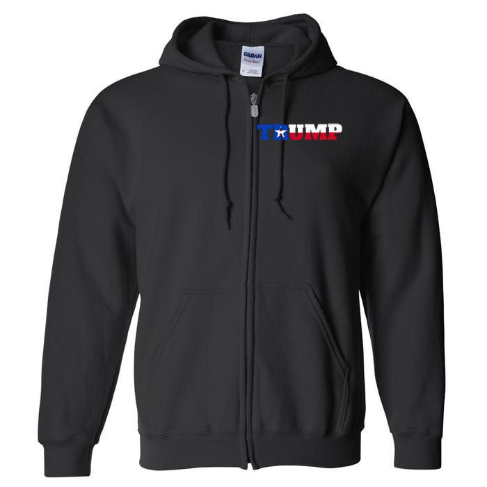 Texas Trump Texans For Trump Full Zip Hoodie